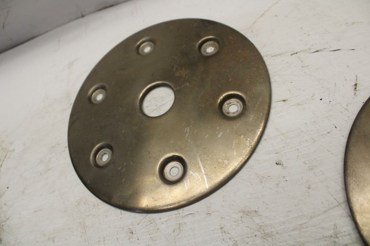 03-04 YAMAHA ROAD STAR 1600 REAR ROTOR BACK BRAKE DISC CAPS COVERS BB279