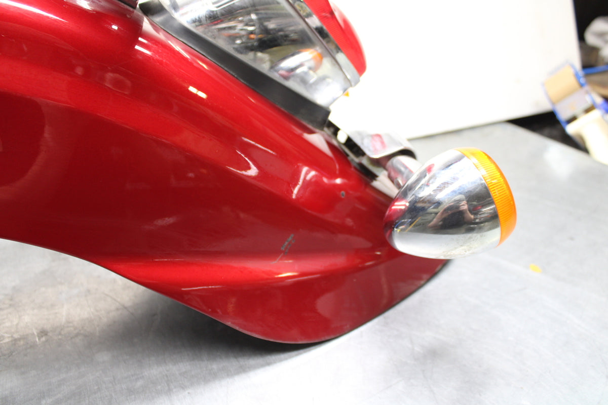 03-08 KAWASAKI VULCAN 1600 REAR BACK WHEEL FENDER MUD GUARD BB754