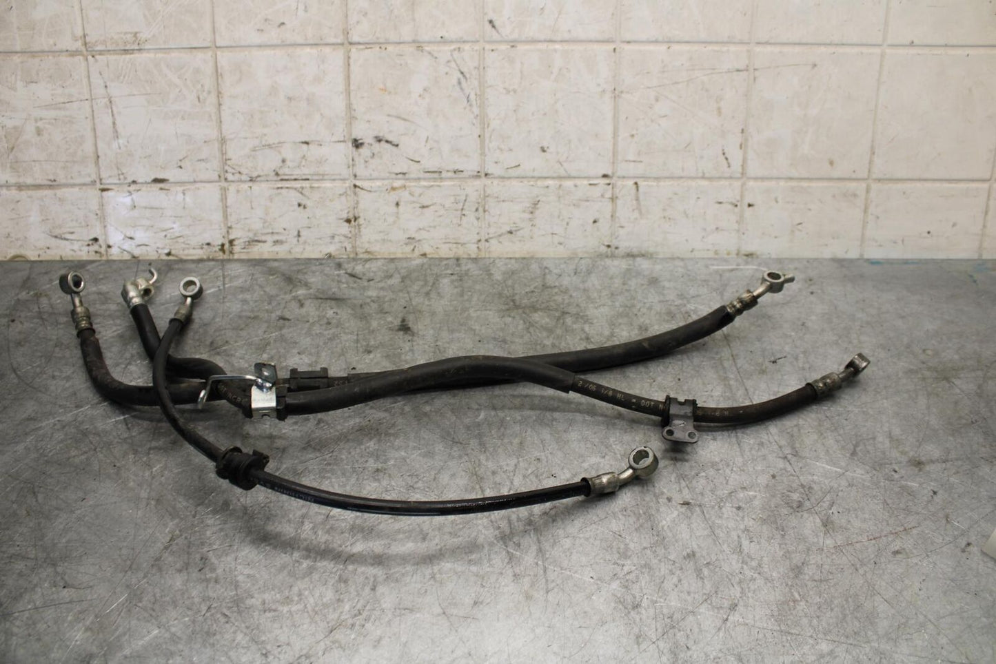 06-07 SUZUKI GSXR750 FRONT REAR BRAKE CALIPER HOSES LINES  BB543