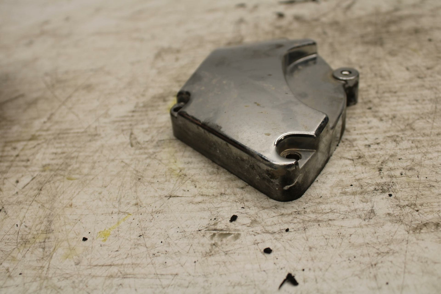 02-03 YAMAHA V STAR 1100 CLUTCH SIDE ENGINE MOTOR COVER CABLE BB308
