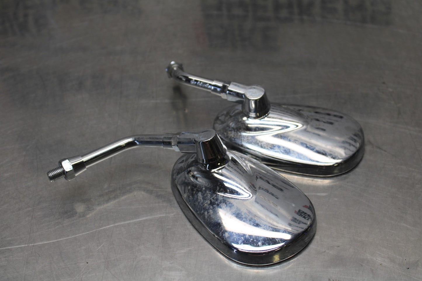 03-08 KAWASAKI VULCAN 1600 REAR VIEW MIRROR SET PAIR MIRRORS BB196