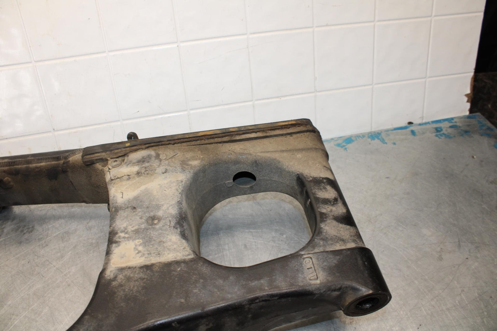 06-07 KAWASAKI NINJA ZX14R REAR SWINGARM BACK SUSPENSION SWING ARM BB433