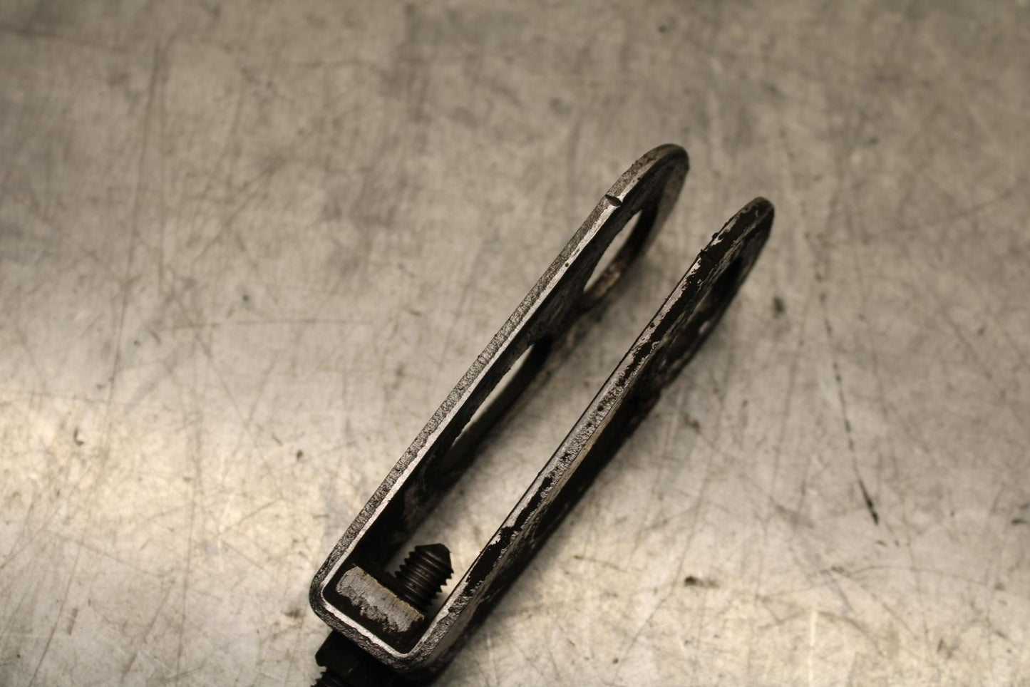 1977 Honda CB550K --- SWINGARM CHAIN TENSIONER ADJUSTMENT BRACKETS  BB592