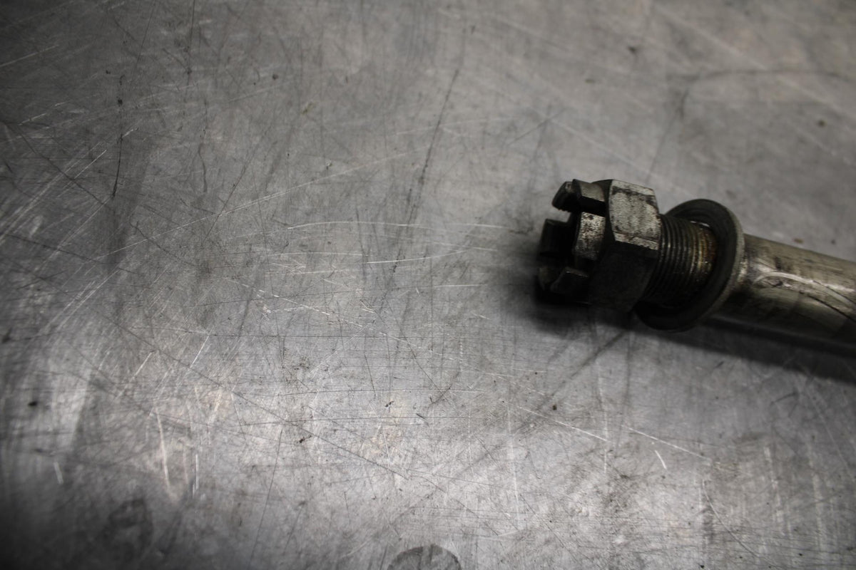 03 KAWASAKI ZX12R REAR AXLE BACK WHEEL RIM PIVOT BOLT AXEL BB472