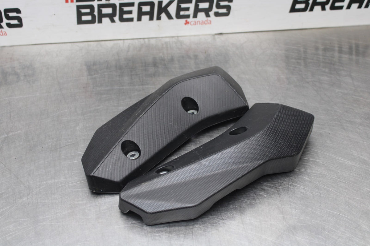 14-17 YAMAHA FZ07 ENGINE RADIATOR COOLER SIDE COVER GUARDS BB843