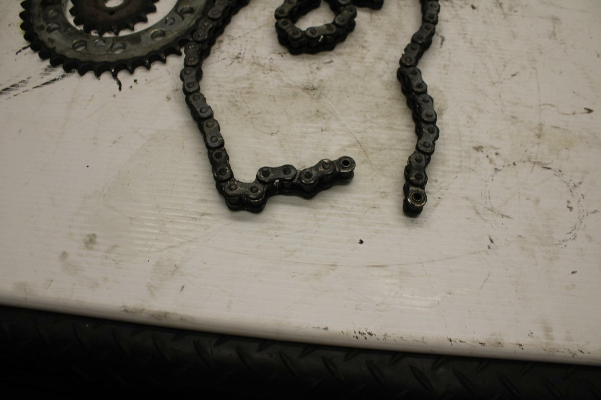00-07 SUZUKI HAYABUSA FRONT REAR BACK SPROCKET W CHAIN  BB281