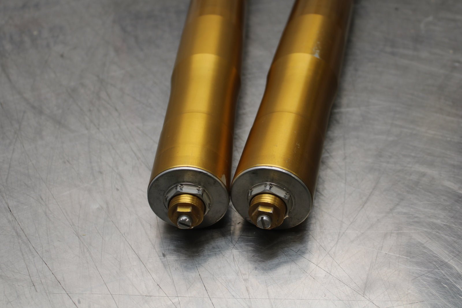 04-05 KAWASAKI NINJA ZX10R FRONT FORKS SHOCK SUSPENSION SET PAIR BB163