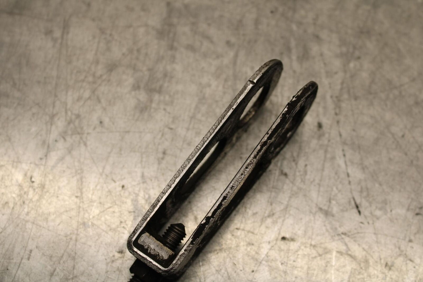 1977 Honda CB550K --- SWINGARM CHAIN TENSIONER ADJUSTMENT BRACKETS  BB592