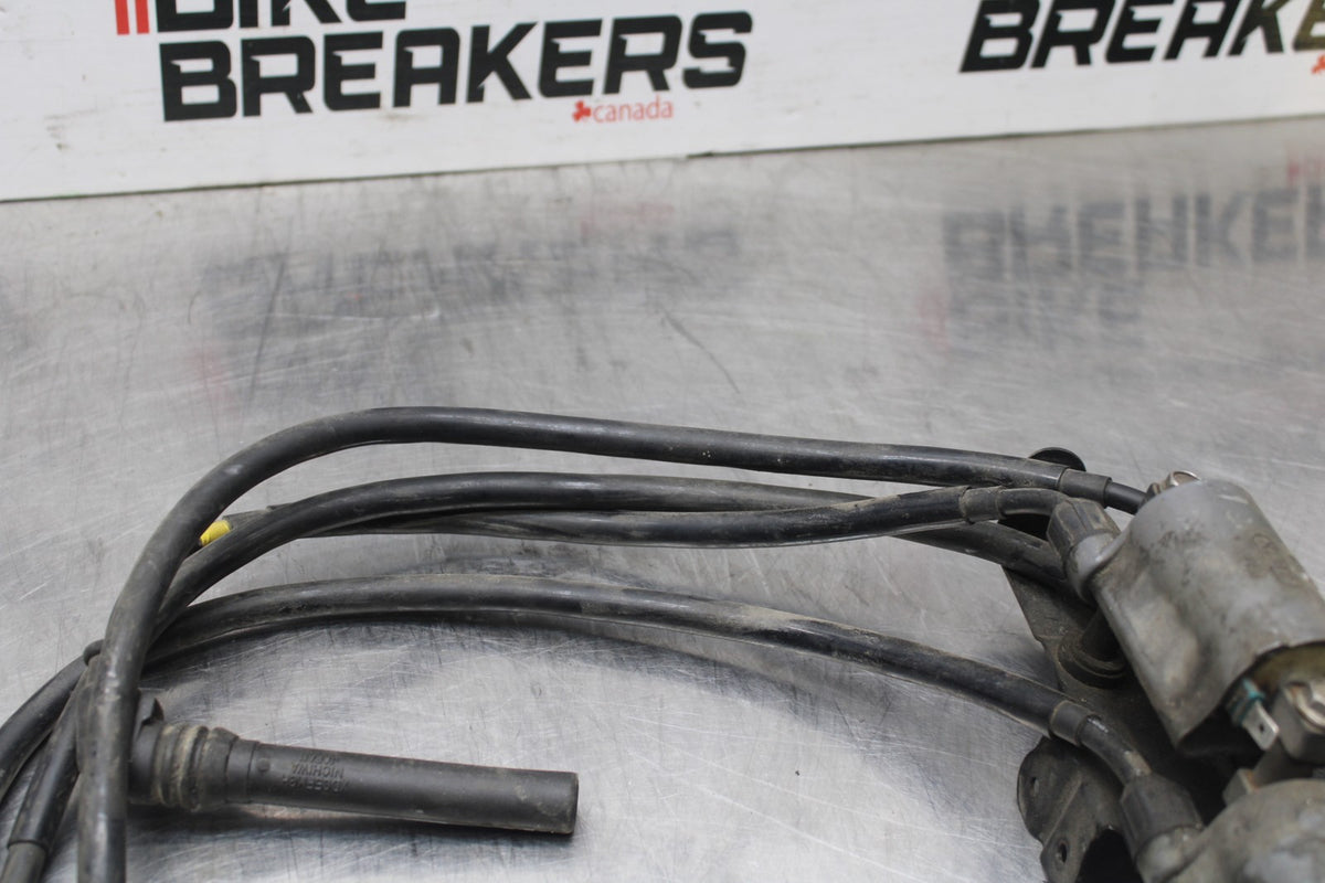 98 KAWASAKI NINJA ZX6 IGNITION COILS COIL SPARK PLUG CAPS BB870