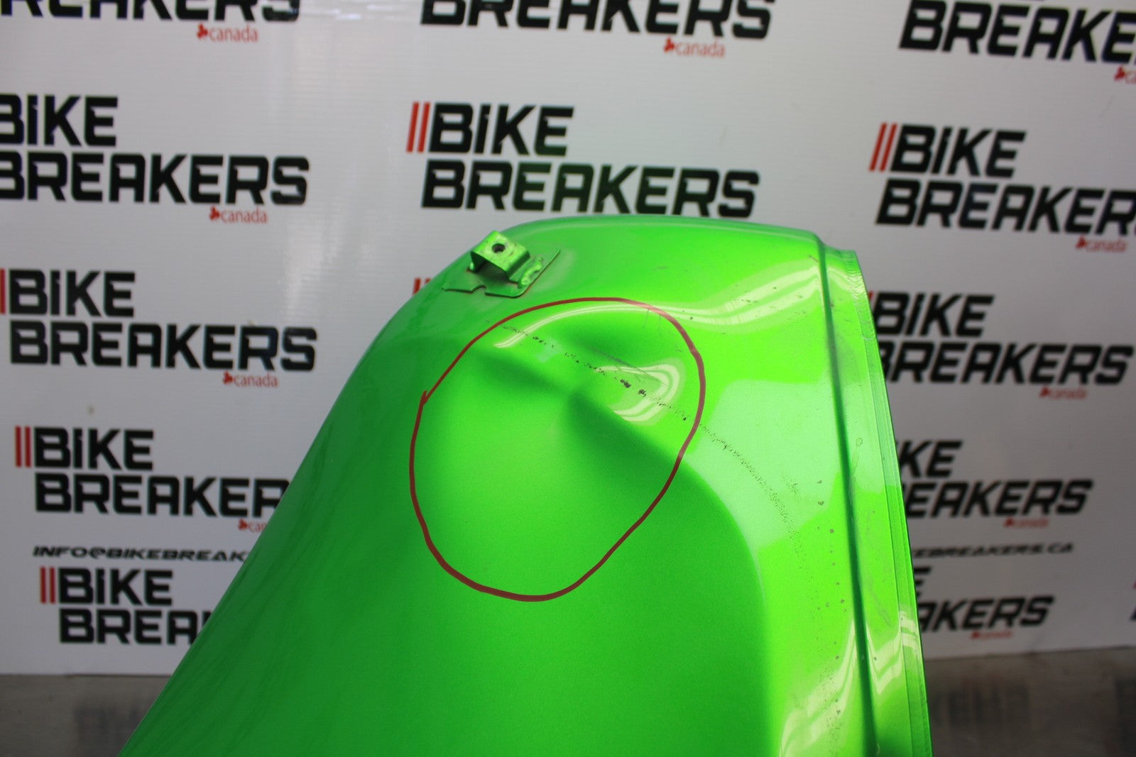 08-18 KAWASAKI KLR650 GAS TANK FUEL CELL PETROL RESERVOIR BB183