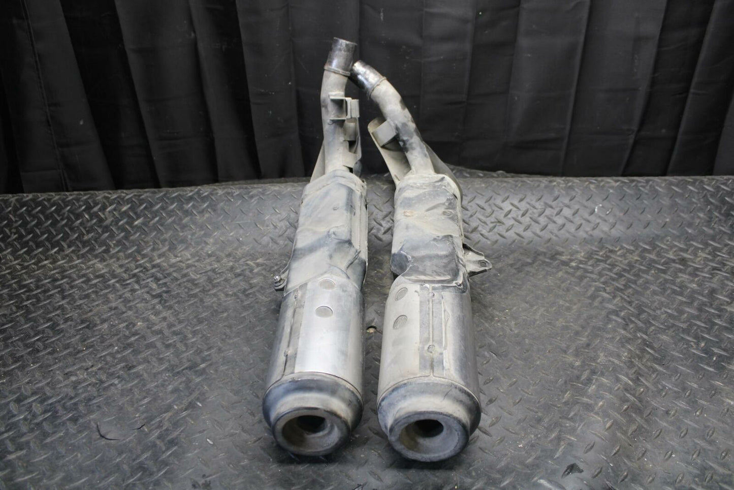 91-02 HONDA ST1100 EXHAUST PIPE MUFFLER SLIP ON CAN SILENCER BB222