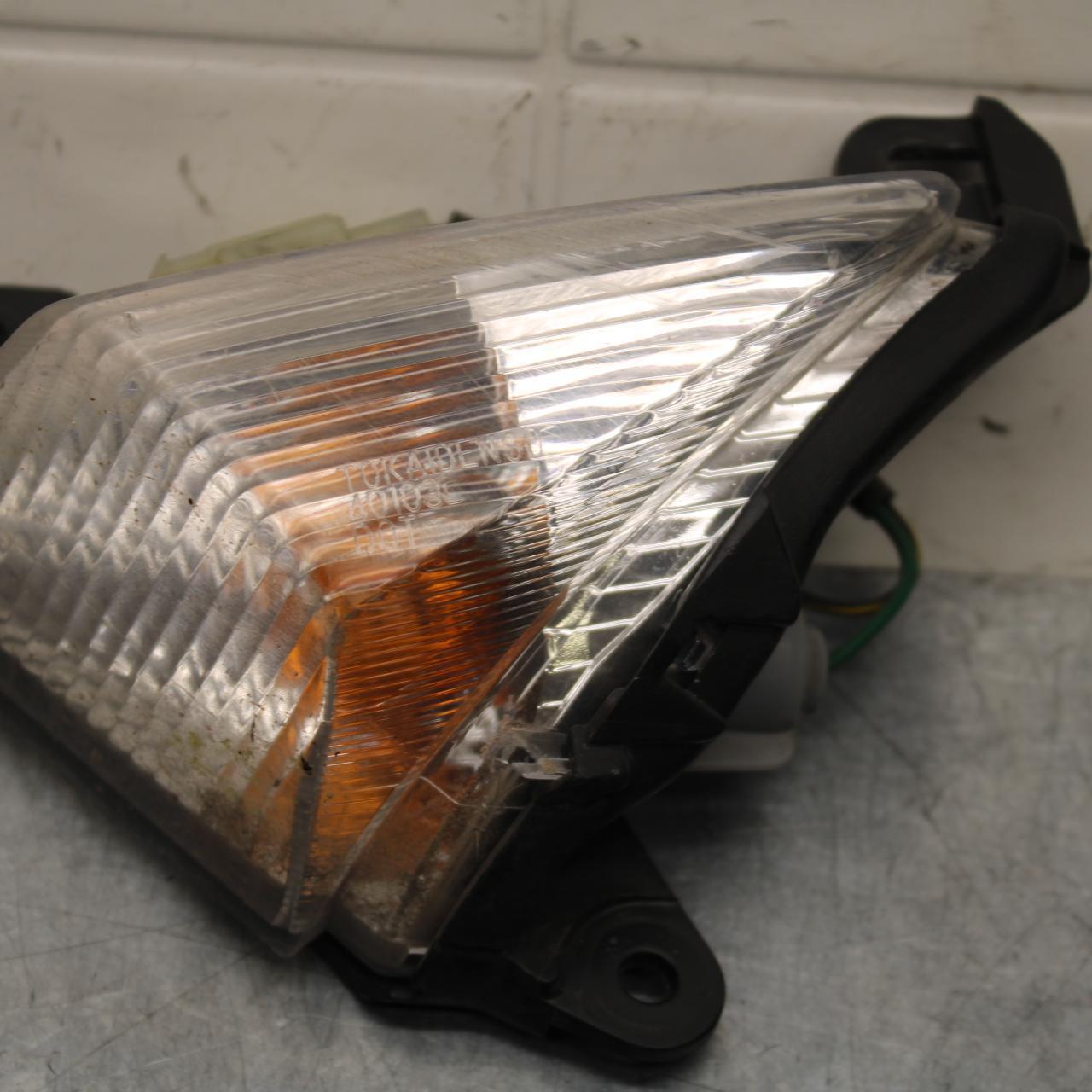 2011 Kawasaki Ninja ZX6R ZX600R LEFT FRONT TURN SIGNAL LIGHT INDICATOR BB587