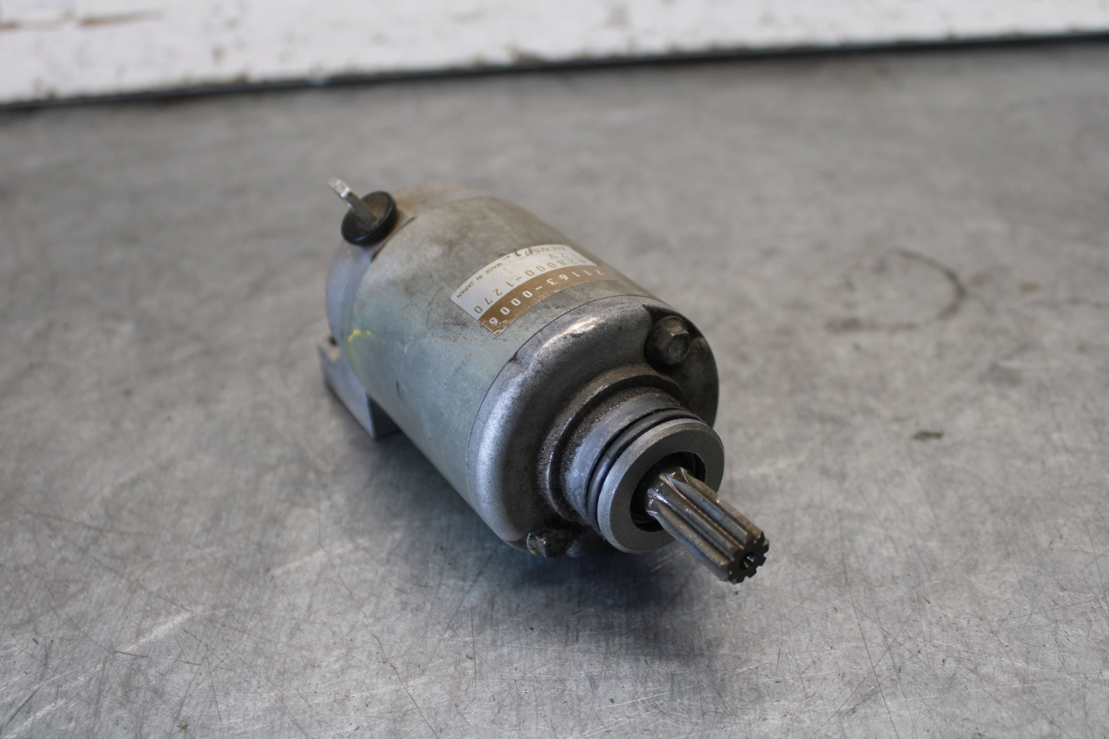 03-04 KAWASAKI NINJA ZX6RR ENGINE STARTER MOTOR -DC 12V 21163-0006 BB684