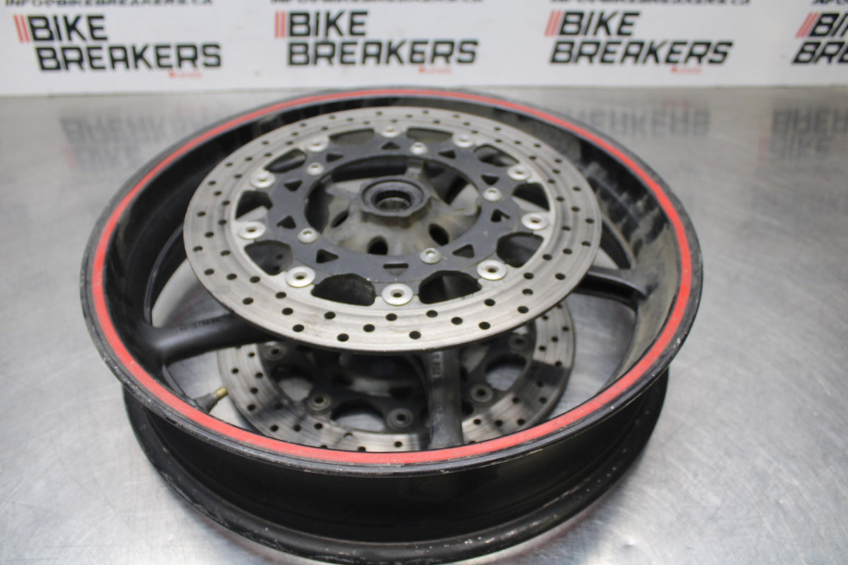 05 YAMAHA YZF R6 FRONT WHEEL FRONT RIM & ROTORS BB814