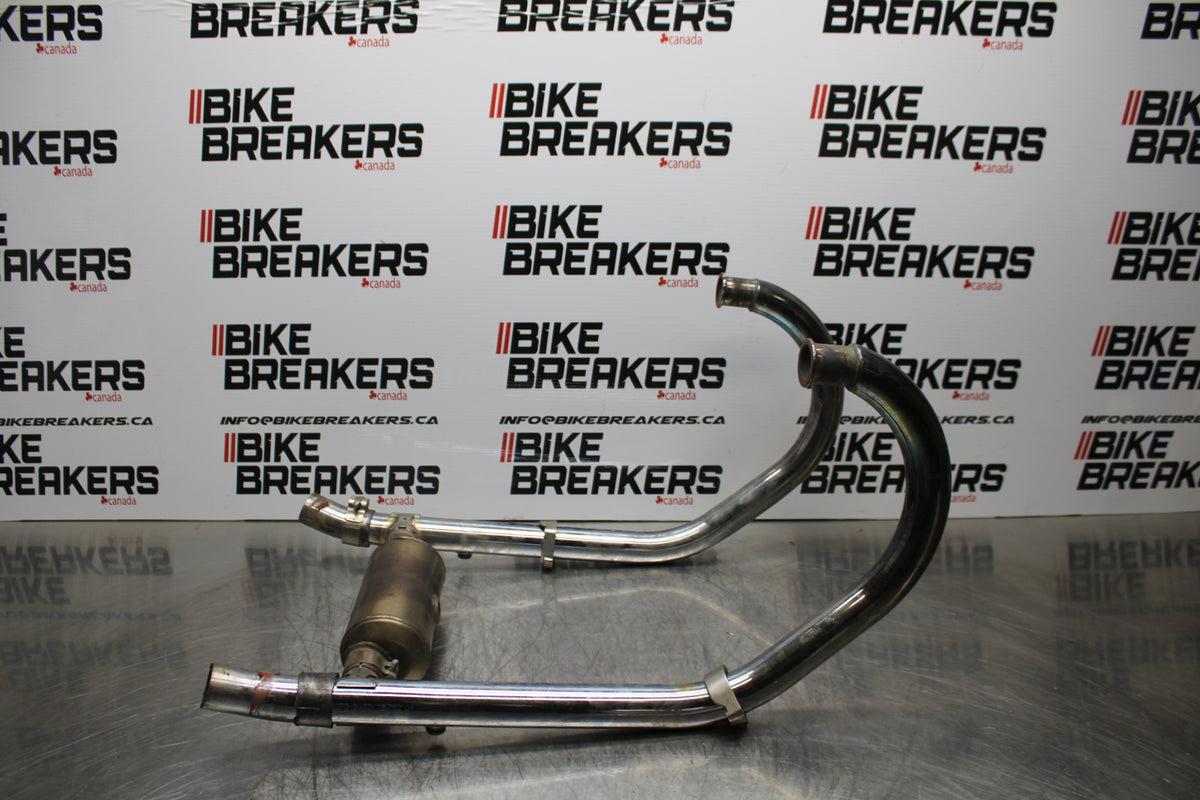 08 MOTO GUZZI BREVA 750 EXHAUST HEADER PIPES MANIFOLD BB154