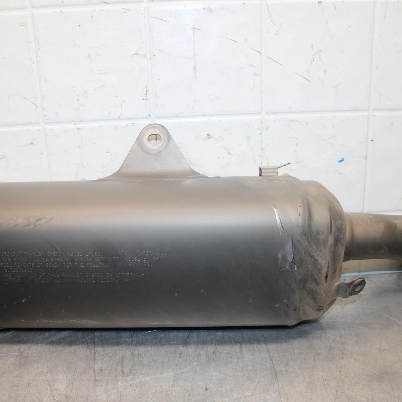 2017 Suzuki GSXR600 EXHAUST PIPE MUFFLER SLIP ON CAN 14310-14J00-H01 BB598