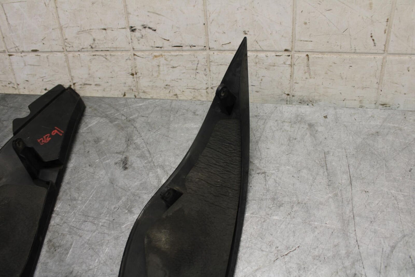 2007 Kawasaki Ninja ZX6R ZX600P RIGHT LEFT GAS FUEL TANK PANELS COVERS  BB47