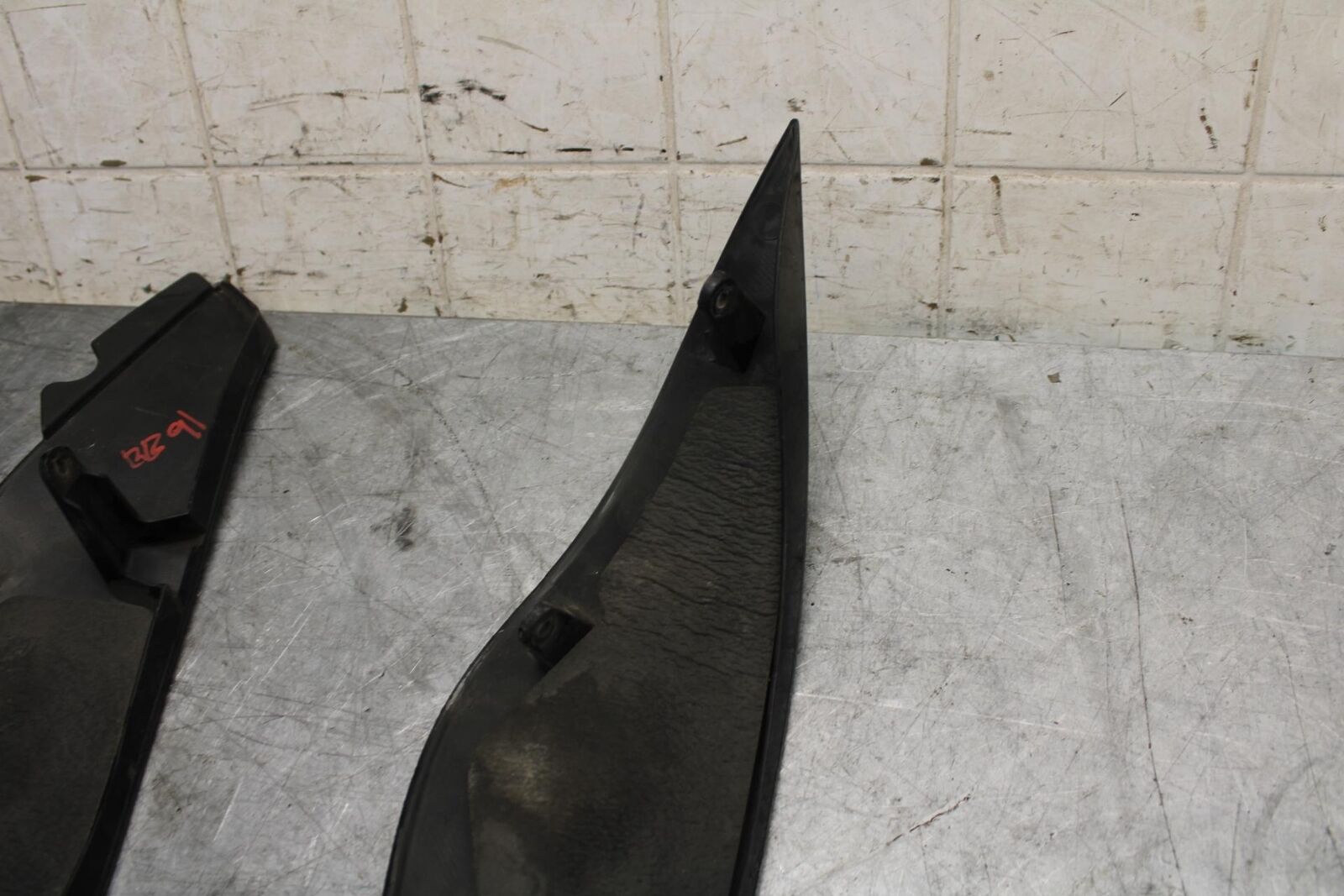 2007 Kawasaki Ninja ZX6R ZX600P RIGHT LEFT GAS FUEL TANK PANELS COVERS  BB47