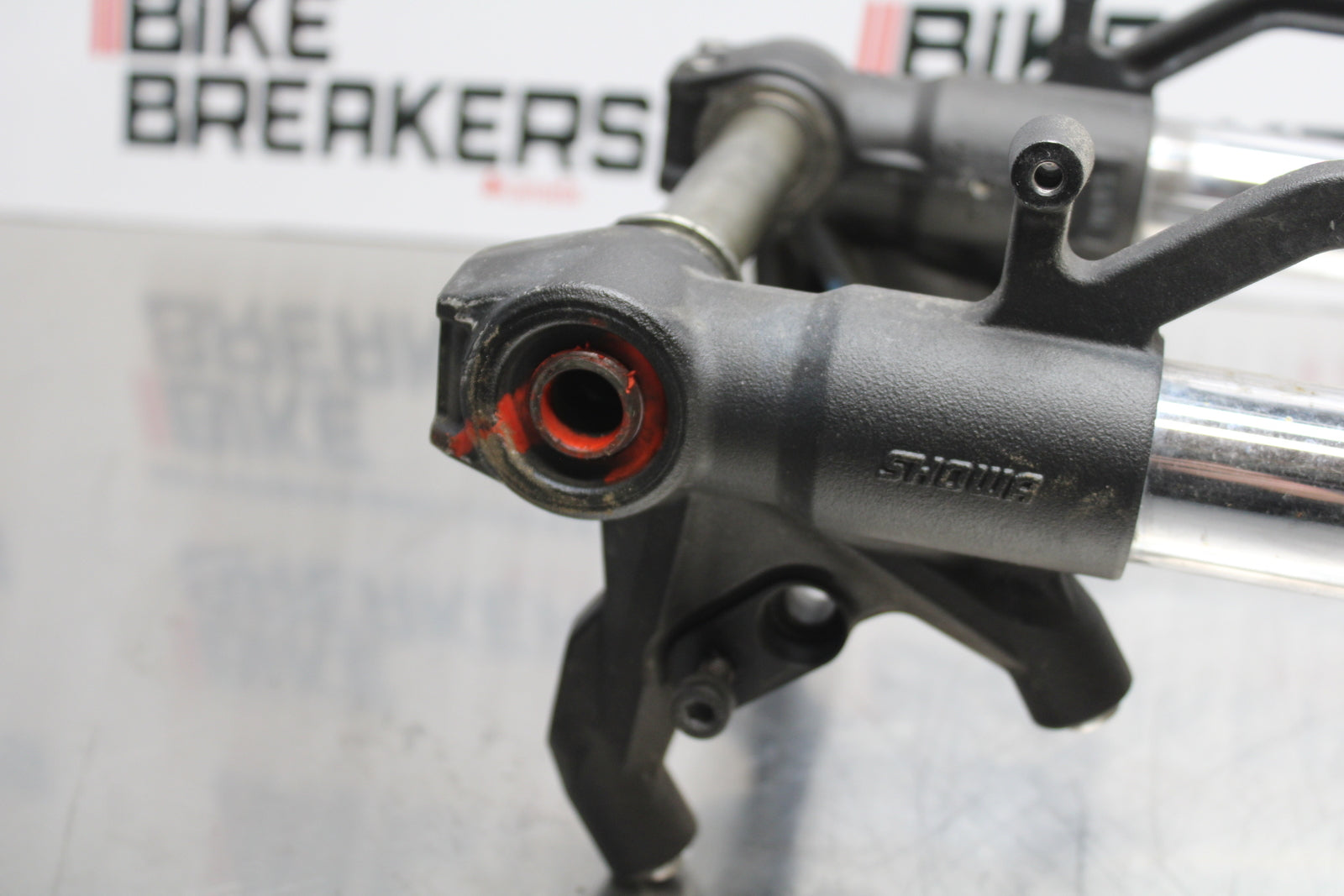 13-18 KAWASAKI NINJA ZX6R COMPLETE FRONT END FORKS SUSPENSION TRIPLE TREE BB143