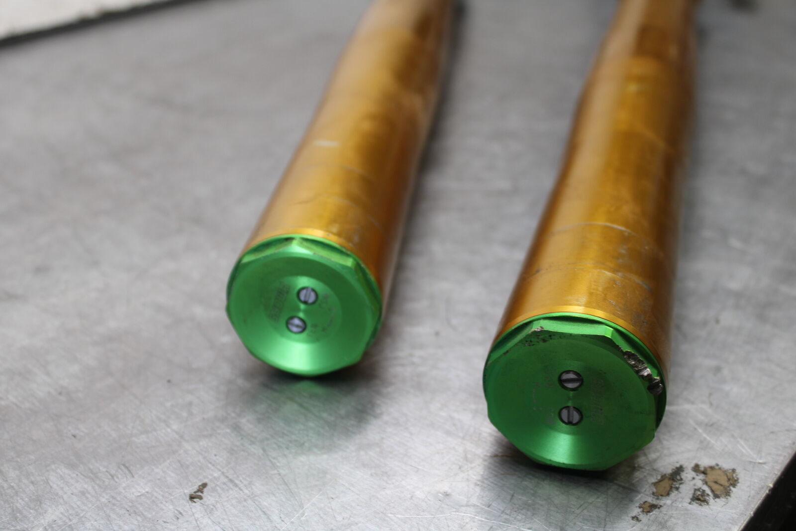 08-19 KAWASAKI NINJA ZX10R FRONT FORKS SHOCK SUSPENSION SET PAIR BB00