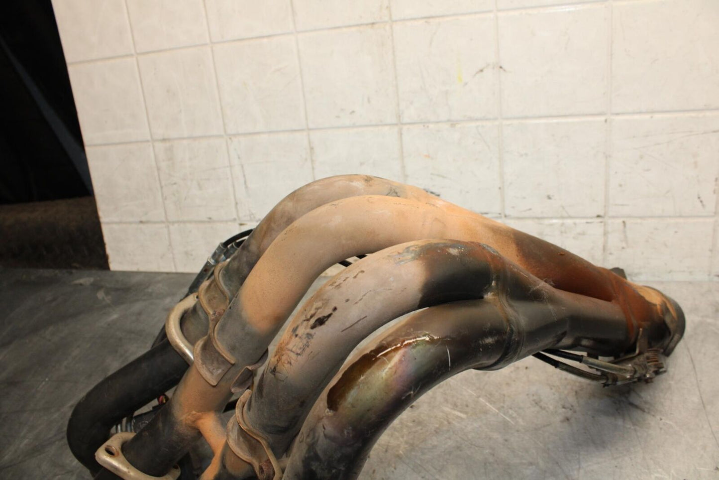 2008 Suzuki GSXR1000 EXHAUST HEADER PIPES MANIFOLD 14100-21H00 BB519