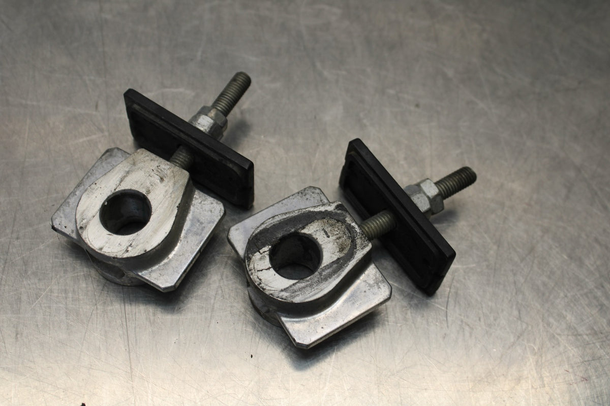 13-17 KAWASAKI NINJA 300 EX300 SWINGARM CHAIN ADJUSTMENT BRACKETS BB189