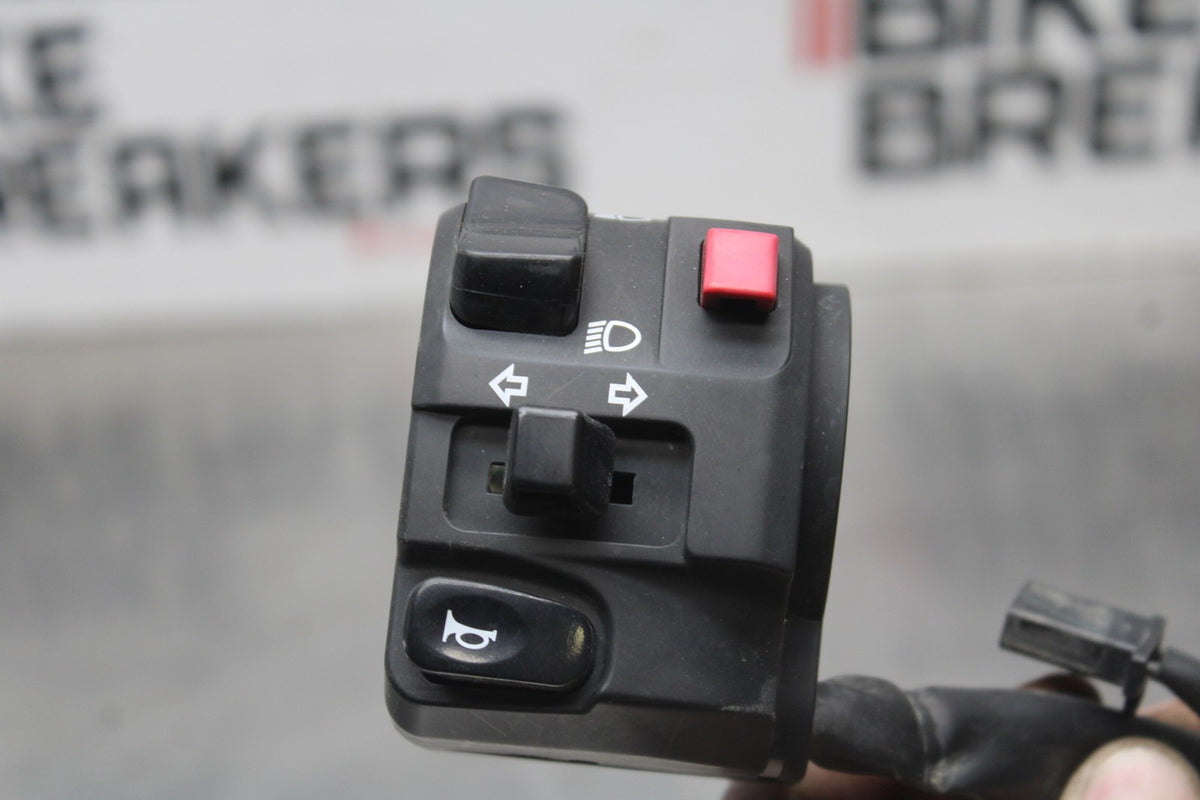 13 KAWASAKI NINJA 650 EX650F ABS LEFT CLIP ON HANDLE HORN SIGNALS SWITCH BB828
