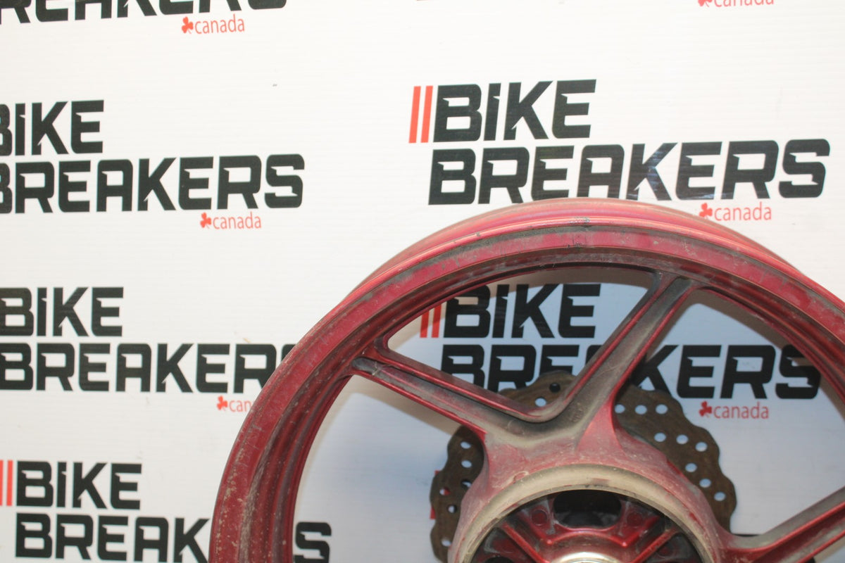 08 KAWASAKI NINJA 650 EX650 REAR WHEEL BACK RIM & ROTOR BB797