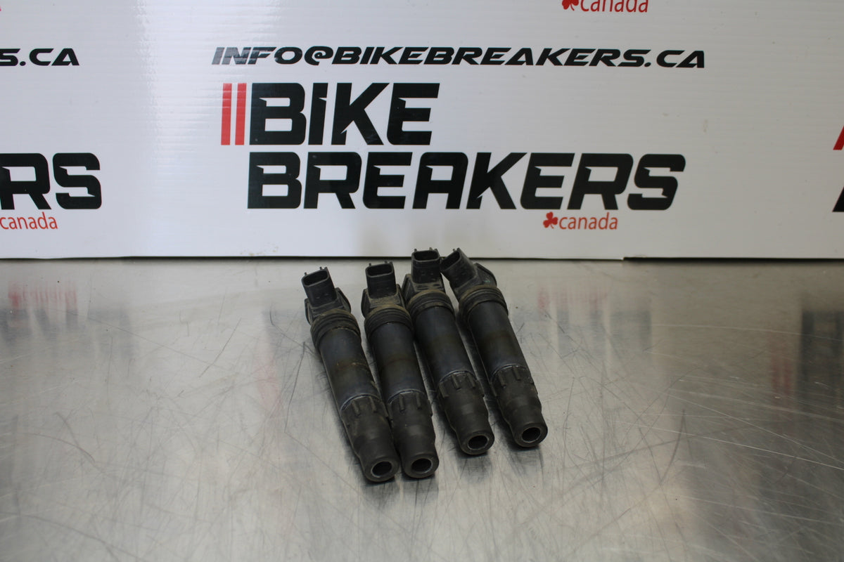 05-06 HONDA CBR600RR IGNITION COILS COIL SPARK PLUG CAPS BB149