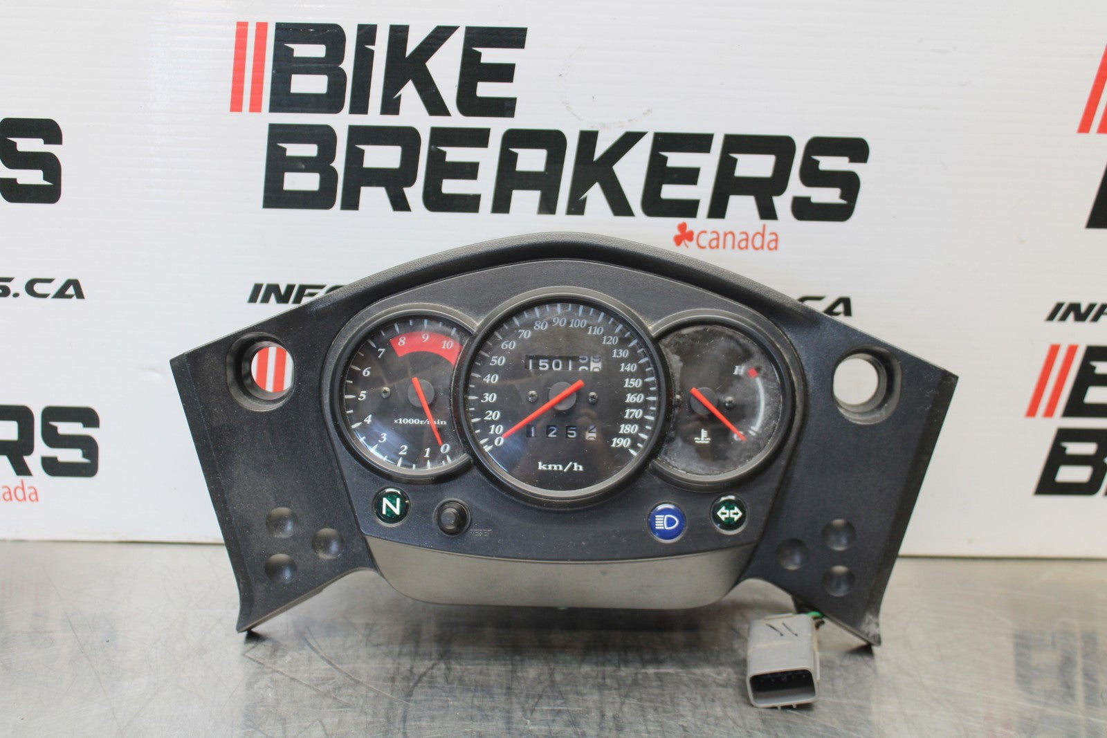08-18 KAWASAKI KLR650 SPEEDO GAUGES DISPLAY CLUSTER SPEEDOMETER TACHOMETER BB183