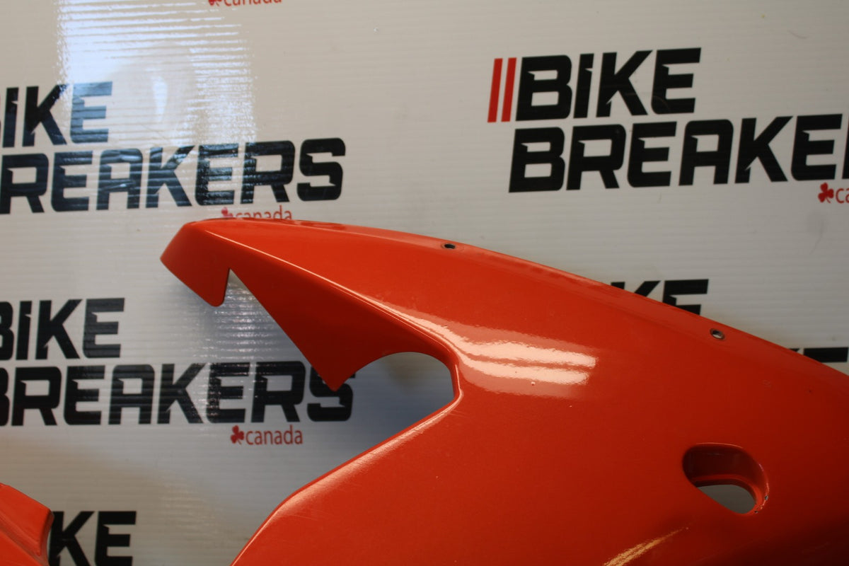 03-04 YAMAHA YZF R6 RIGHT LOWER MID UPPER SIDE FAIRING COWL  BB890