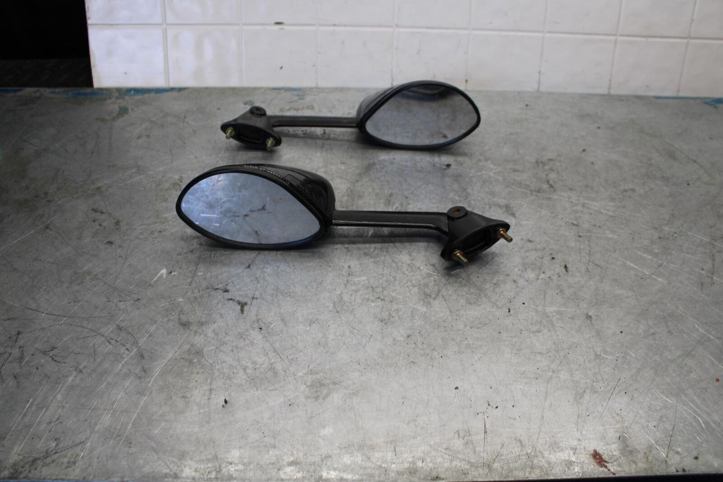 06-07 KAWASAKI NINJA ZX14R REAR VIEW MIRROR SET PAIR MIRRORS bb433