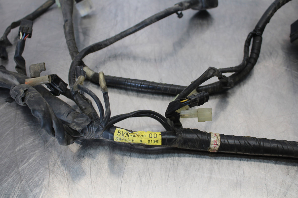 04 YAMAHA ROAD STAR XV1700A MAIN ENGINE WIRING HARNESS MOTOR WIRE LOOM BB155