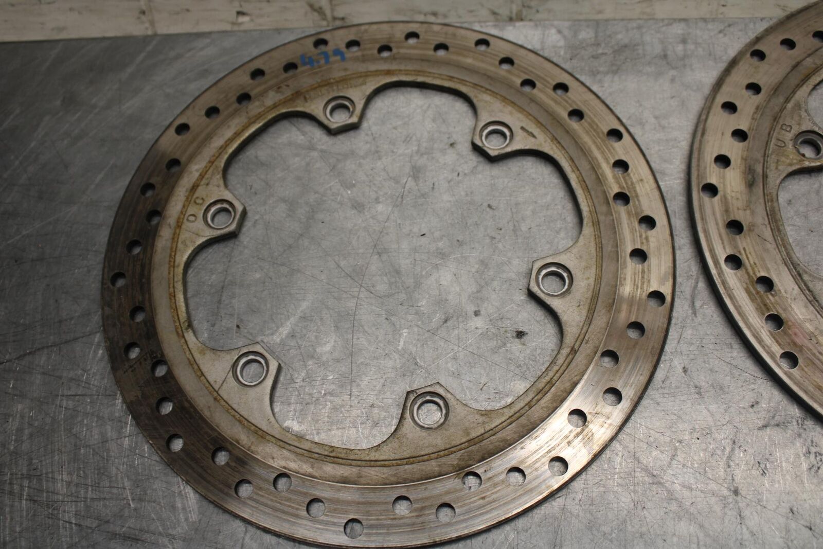 1992 Honda CBR600F2 FRONT LEFT RIGHT BRAKE ROTORS DISCS 45251-MV9-000 BB40