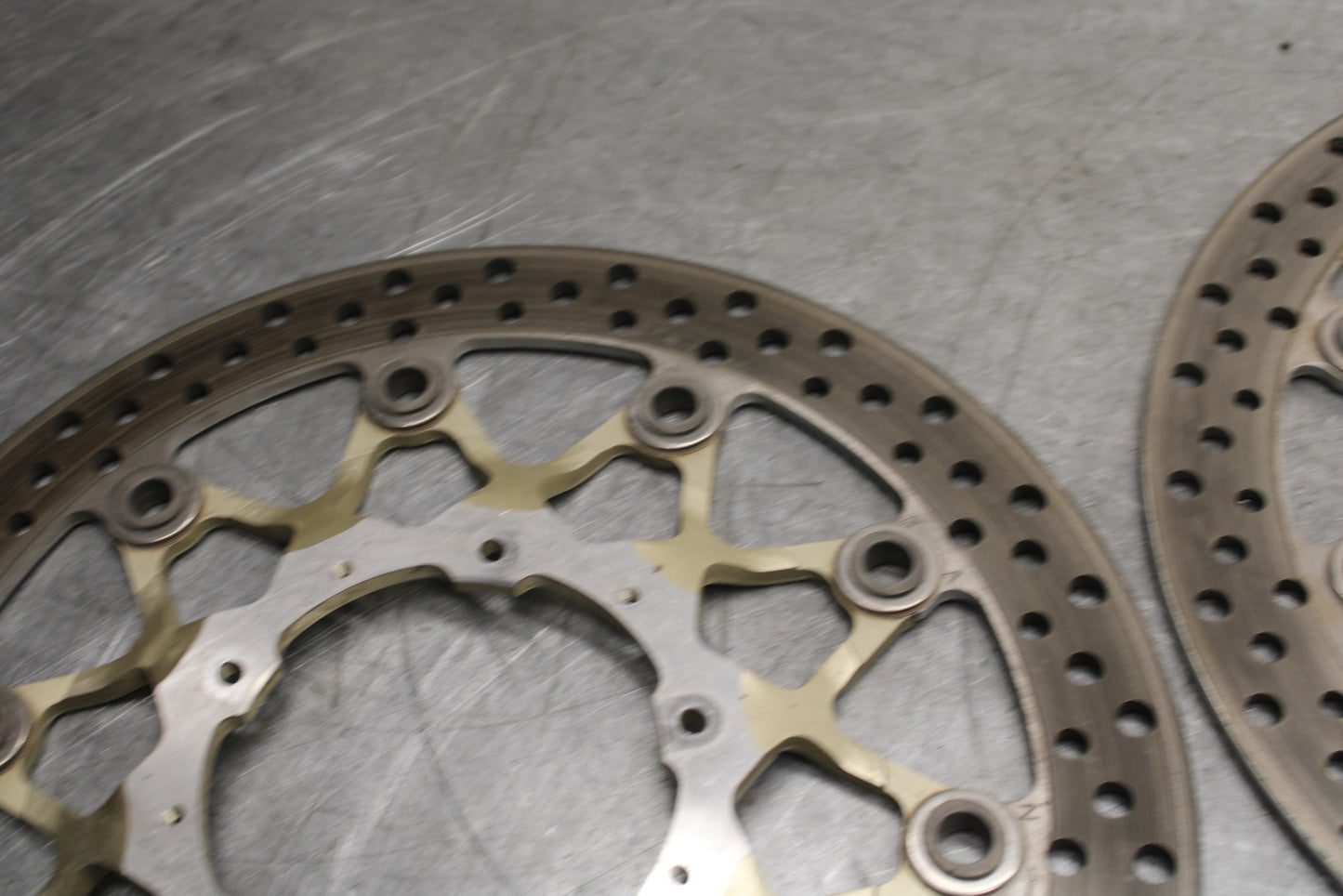 17-21 HONDA CBR1000RR SP FRONT LEFT RIGHT BRAKE ROTORS DISCS BB681