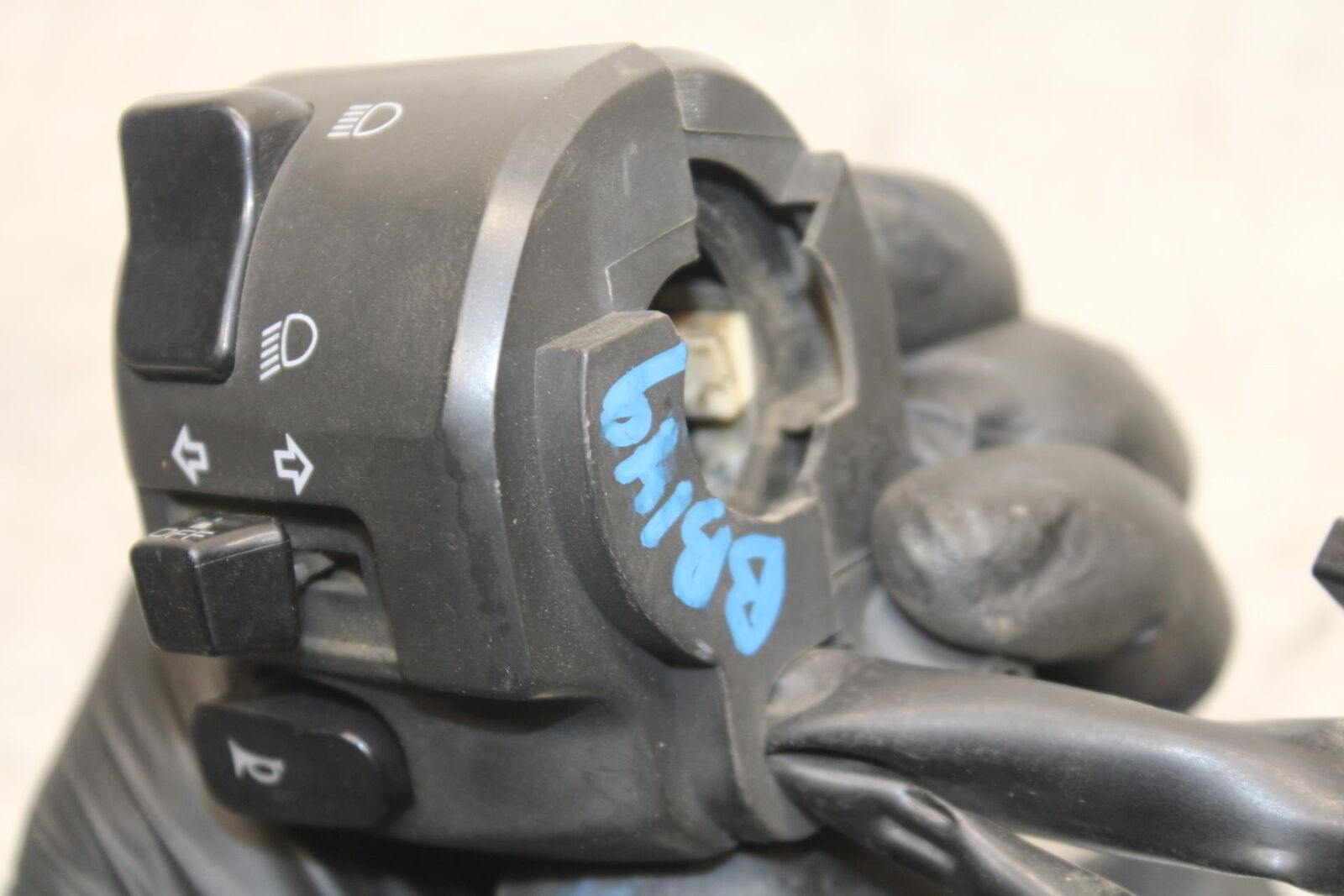 2009 Kawasaki Ninja 250R EX250J LEFT CLIP ON HANDLE HORN SIGNALS SWITCH  BB87
