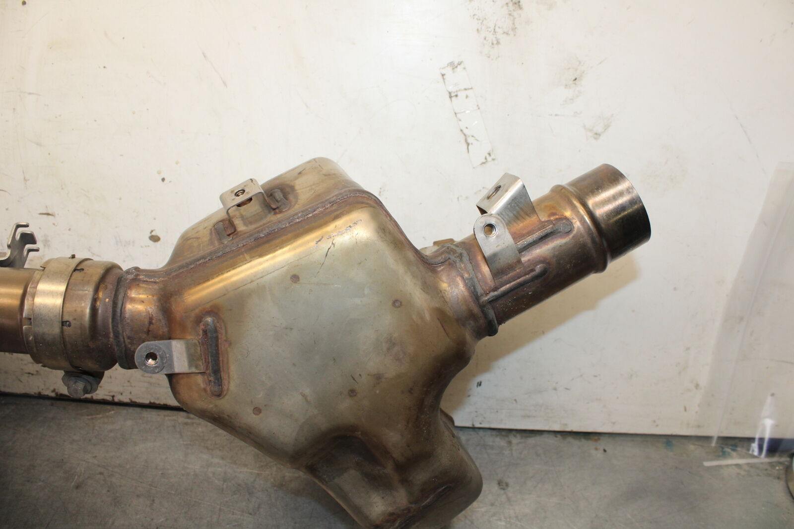 13-18 KAWASAKI NINJA ZX6R EXHAUST PIPE MUFFLER SLIP ON CAN SILENCER BB682