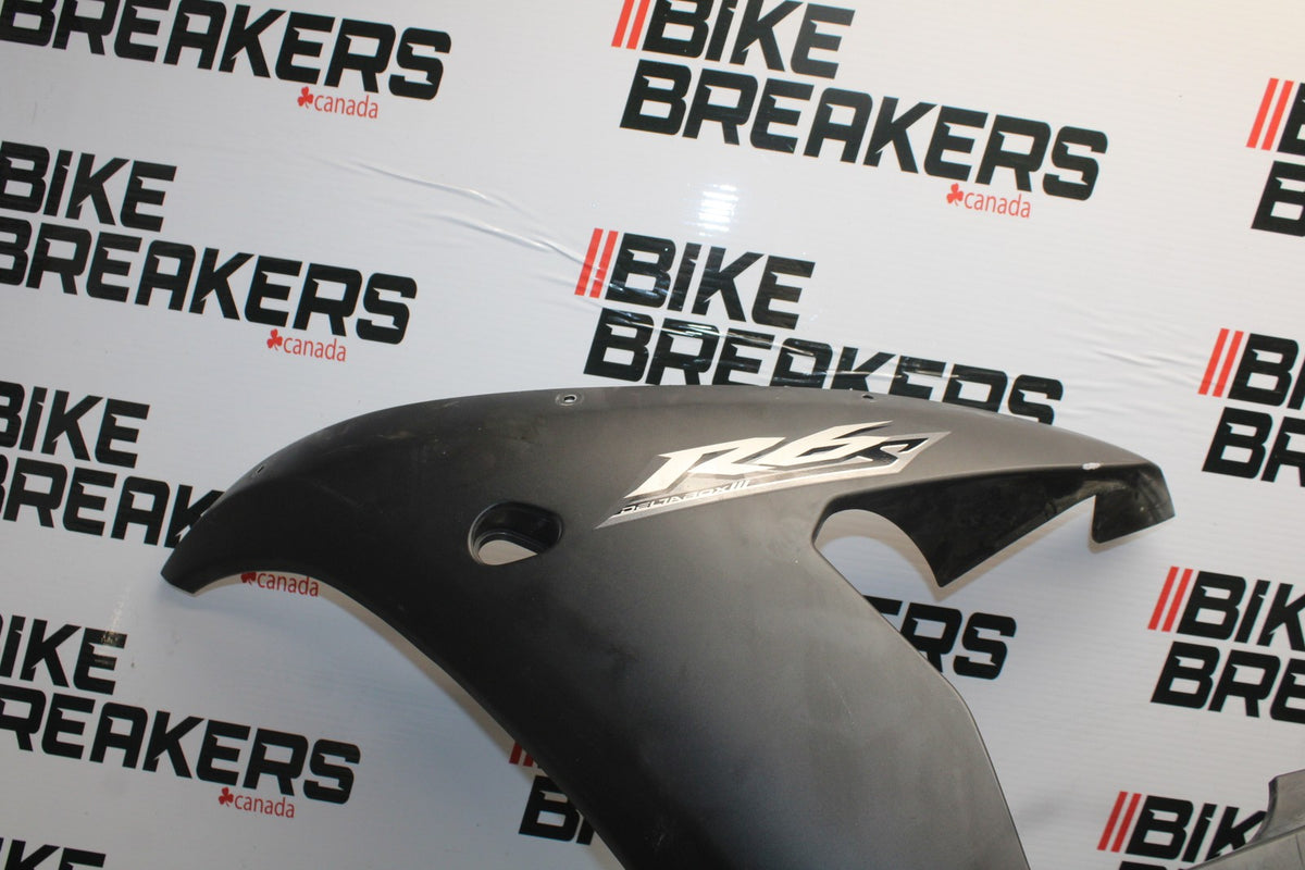 08-09 YAMAHA YZF R6S LEFT LOWER MID UPPER SIDE FAIRING COWL BB796