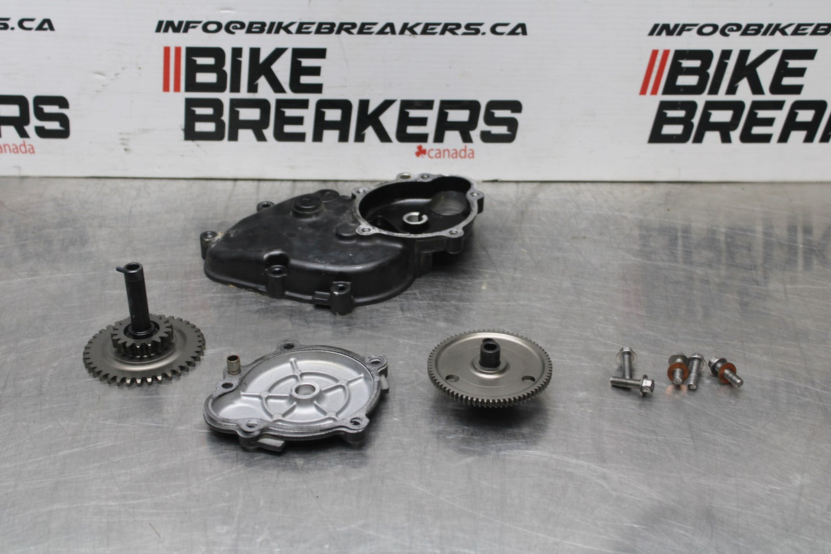 07-08 KAWASAKI NINJA ZX6R ENGINE STARTING STARTER MOTOR HOUSING BB855