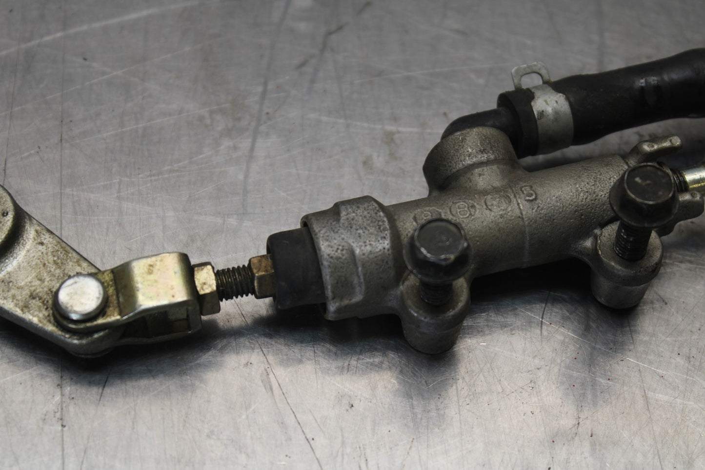 03-08 KAWASAKI VULCAN 1600 REAR BACK BRAKE MASTER CYLINDER W RESERVOIR BB196