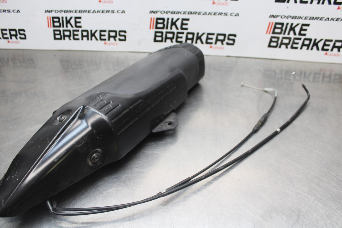 13-18 KAWASAKI NINJA ZX6R EXHAUST PIPE MUFFLER SLIP ON CAN SILENCER BB735