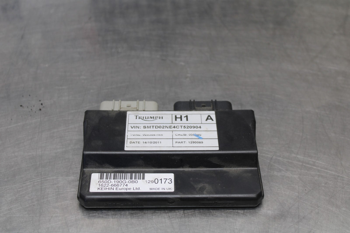 12 TRIUMPH STREET TRIPLE R ECU COMPUTER CONTROLLER UNIT BLACK BOX ECM BB914