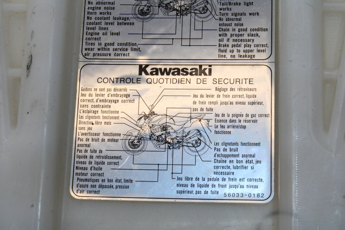 07 KAWASAKI Z1000 REAR BACK PASSENGER TANDEM SEAT PAD SADDLE PILLION BB148