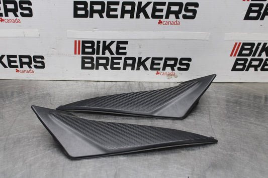 11-24 SUZUKI GSXR750 RIGHT LEFT GAS FUEL TANK PANELS COVERS TRIM SET COWLS BB879