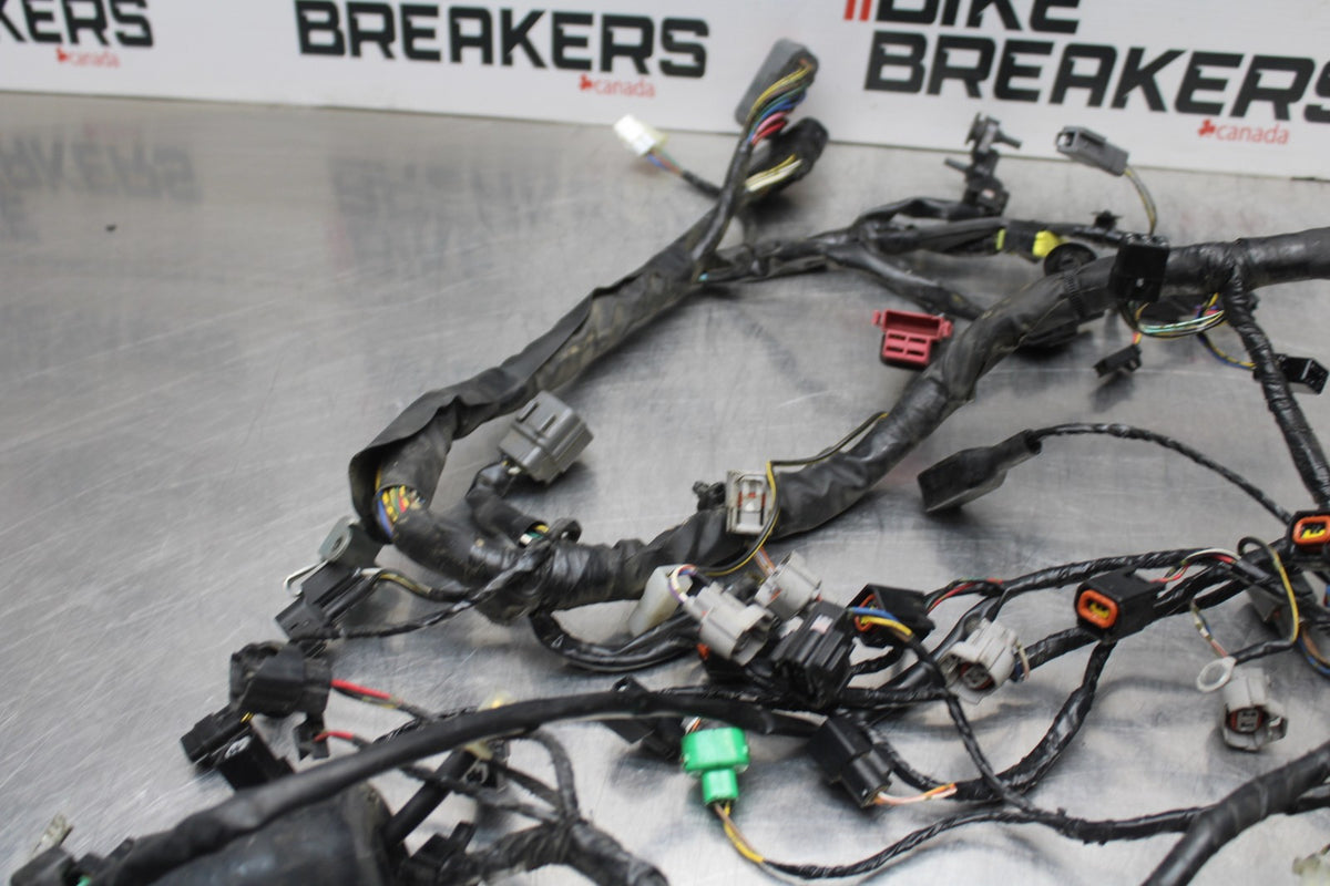 07-08 KAWASAKI NINJA ZX6R MAIN ENGINE WIRING HARNESS MOTOR WIRE LOOM BB199