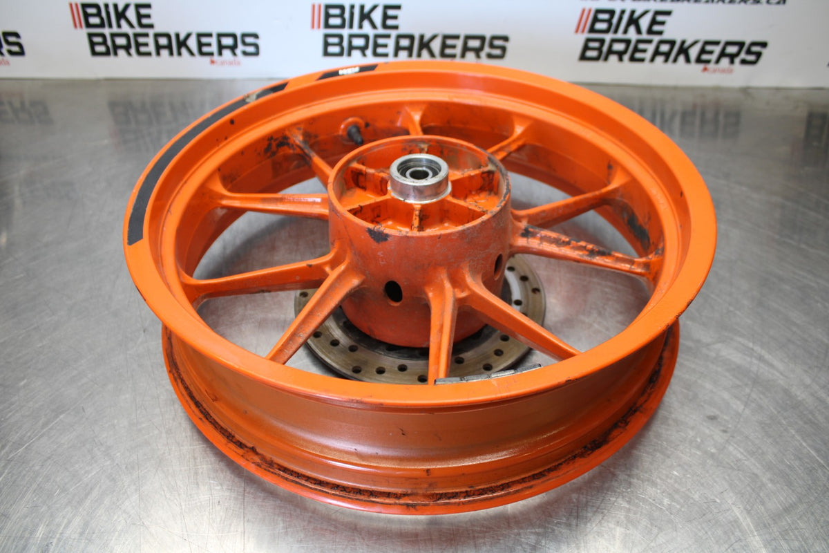 17-22 KTM 390 DUKE REAR WHEEL BACK RIM & ROTOR  BB180