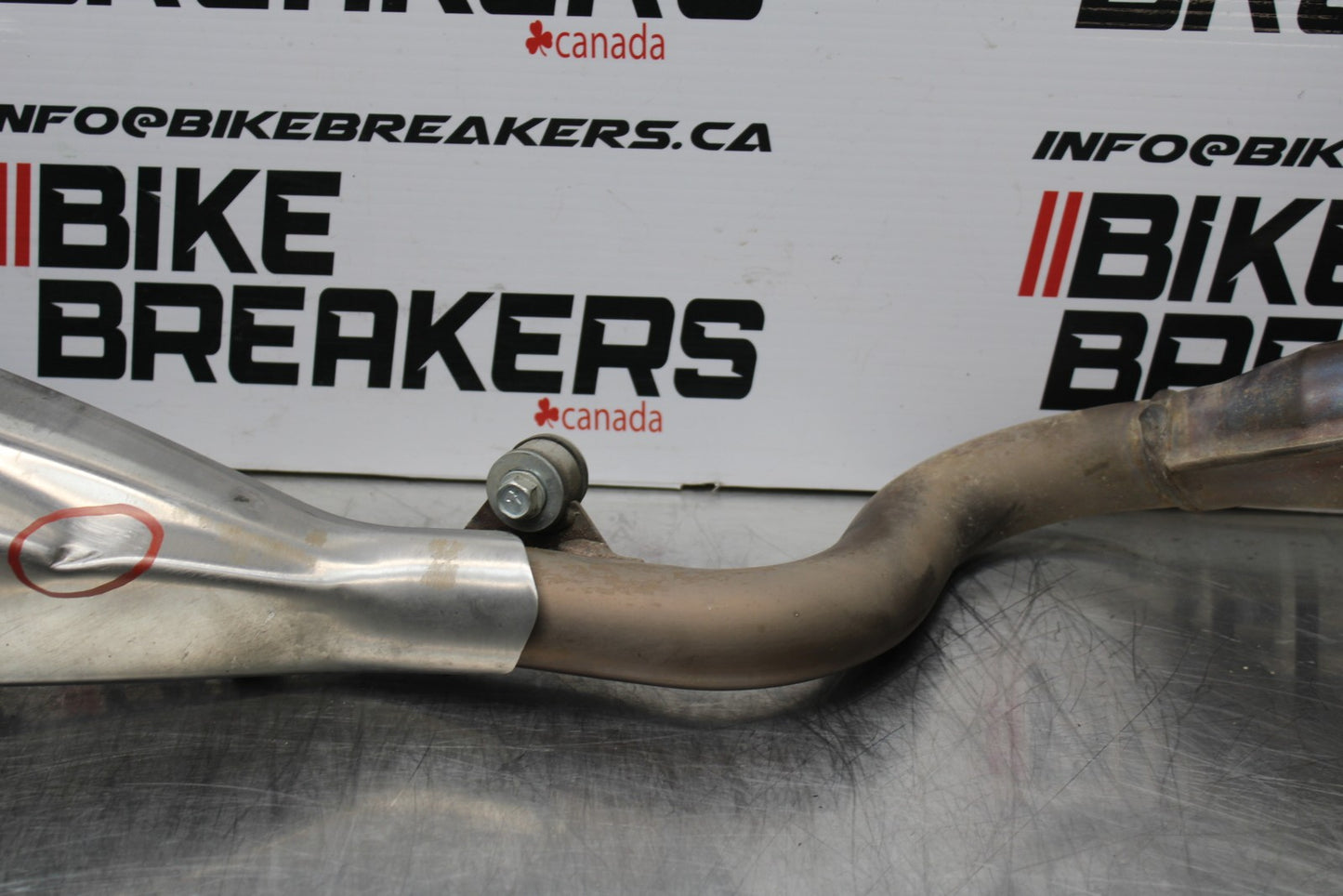 13-17 KAWASAKI NINJA 300 EX300 FULL EXHAUST SYSTEM HEADERS PIPE MUFFLER  BB187