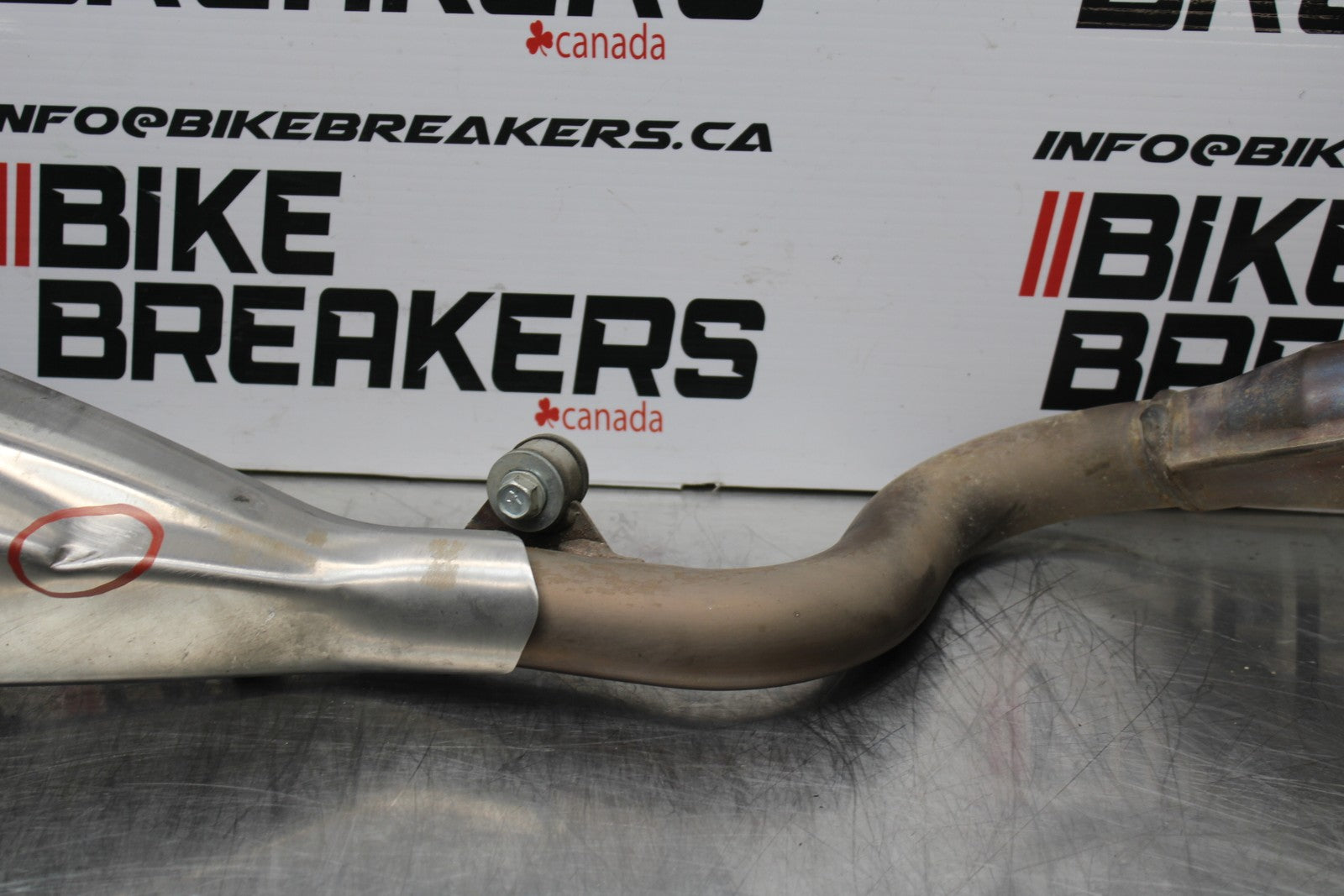 13-17 KAWASAKI NINJA 300 EX300 FULL EXHAUST SYSTEM HEADERS PIPE MUFFLER  BB187