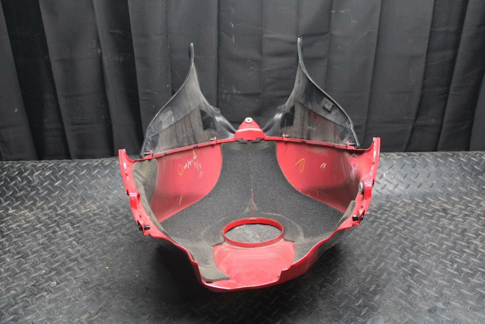 07-08 HONDA CBR600RR GAS TANK FUEL CELL COVER FAIRING COWL BB224