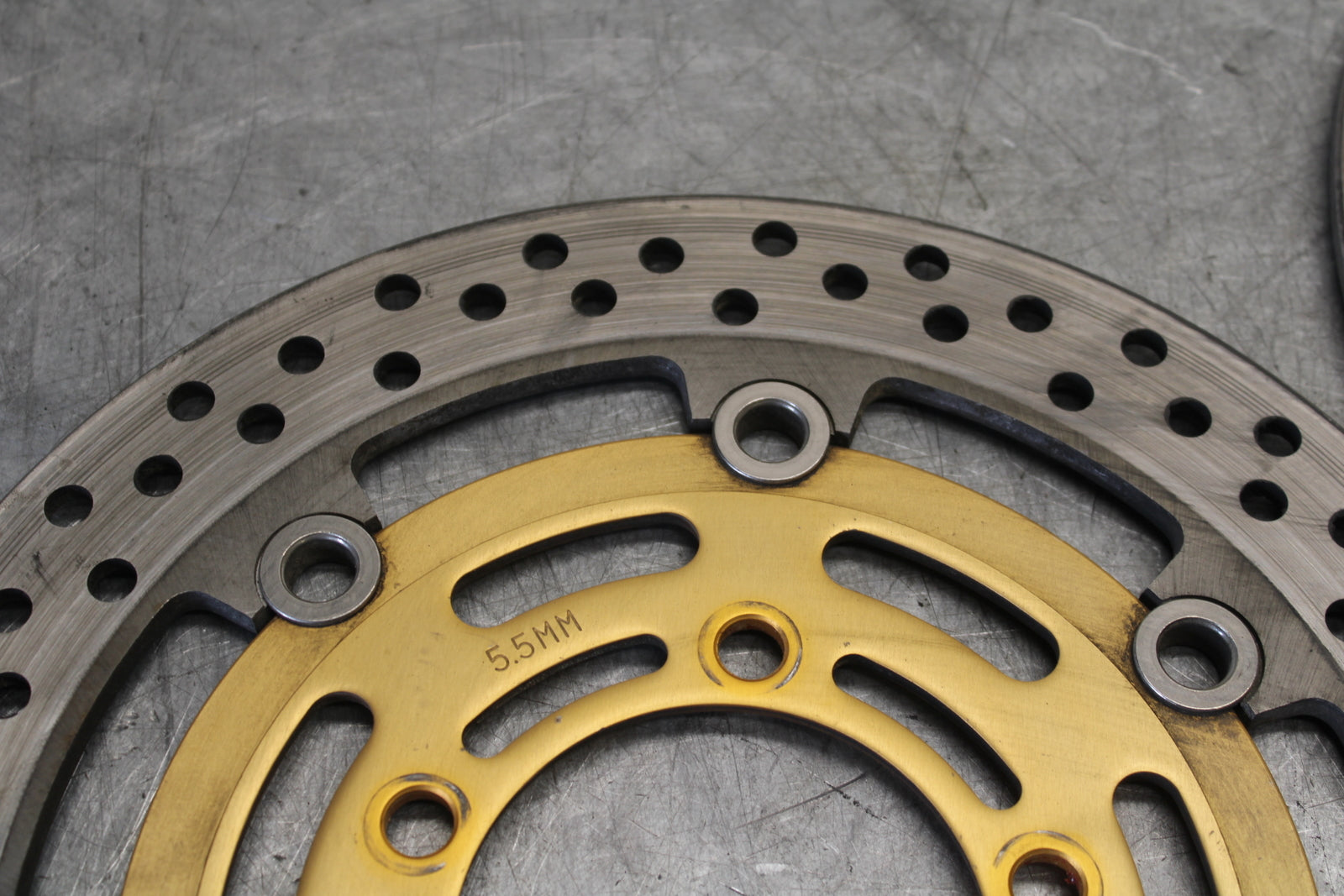 03-04 KAWASAKI NINJA ZX6RR FRONT LEFT RIGHT BRAKE ROTORS DISCS BB684